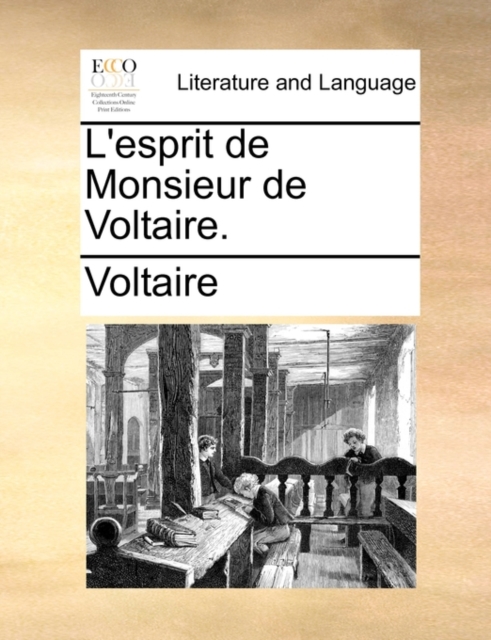 L'Esprit de Monsieur de Voltaire., Paperback / softback Book
