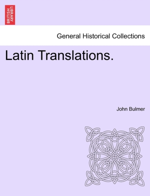 Latin Translations., Paperback / softback Book