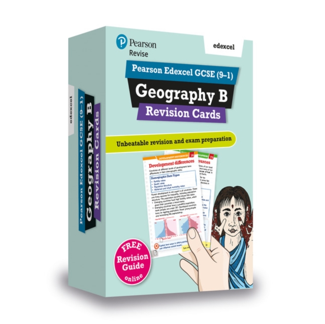 Pearson REVISE Edexcel GCSE Geography B Revision Cards (with free online Revision Guide): For 2024 and 2025 assessments and exams (Revise Edexcel GCSE Geography 16), Multiple-component retail product Book