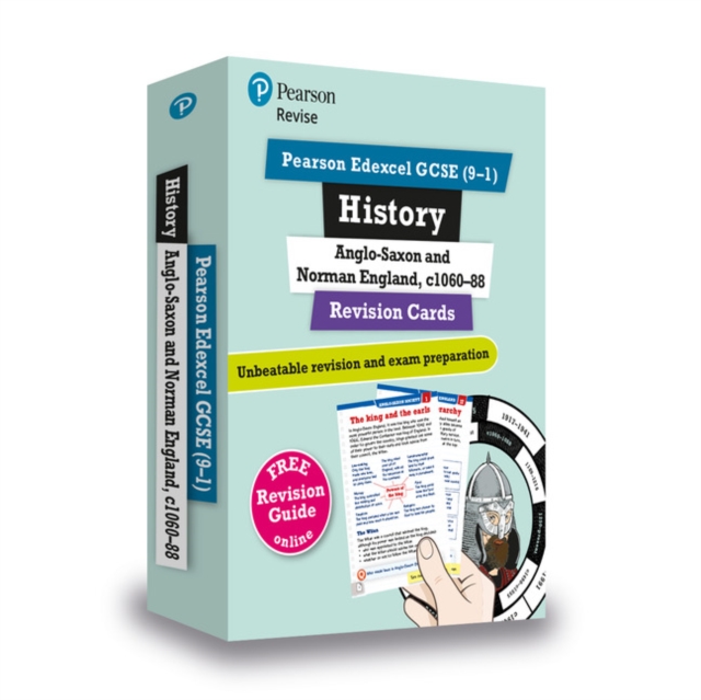 Pearson REVISE Edexcel GCSE History Anglo-Saxon and Norman England Revision Cards (with free online Revision Guide and Workbook): For 2024 and 2025 exams (Revise Edexcel GCSE History 16), Multiple-component retail product Book