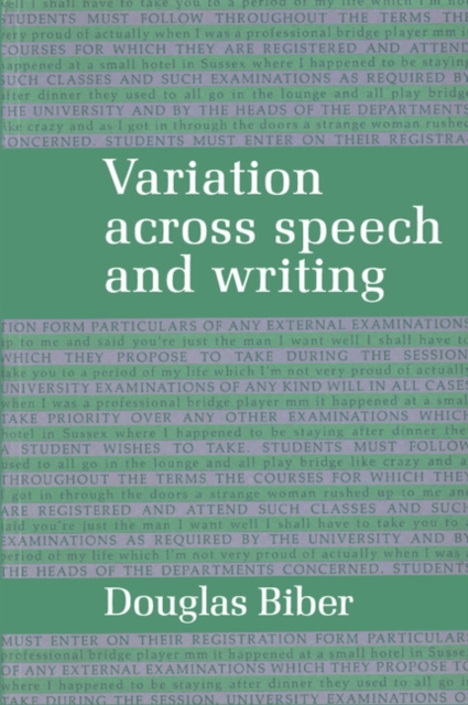 Variation across Speech and Writing, PDF eBook