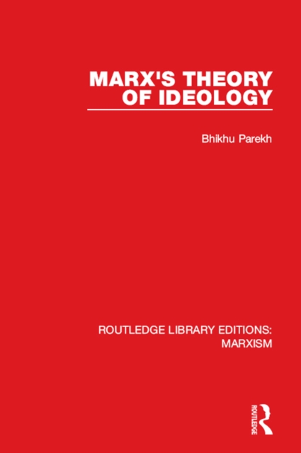 Marx's Theory of Ideology, PDF eBook