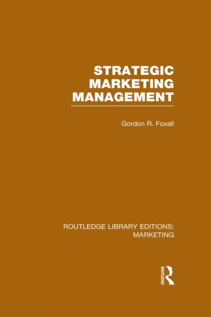 Strategic Marketing Management (RLE Marketing), PDF eBook