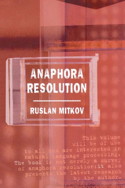 Anaphora Resolution, EPUB eBook