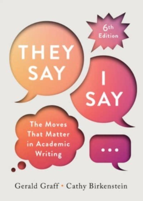 "They Say / I Say", Multiple-component retail product Book
