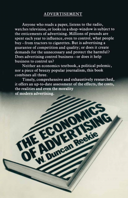 The Economics of Advertising, PDF eBook