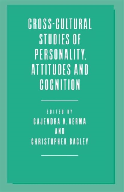 Cross-Cultural Studies of Personality, Attitudes and Cognition, Paperback / softback Book