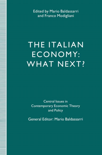 The Italian Economy: What Next?, PDF eBook