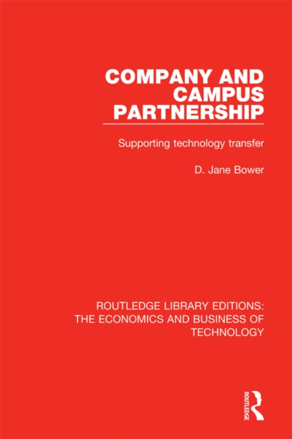 Company and Campus Partnership : Supporting Technology Transfer, EPUB eBook