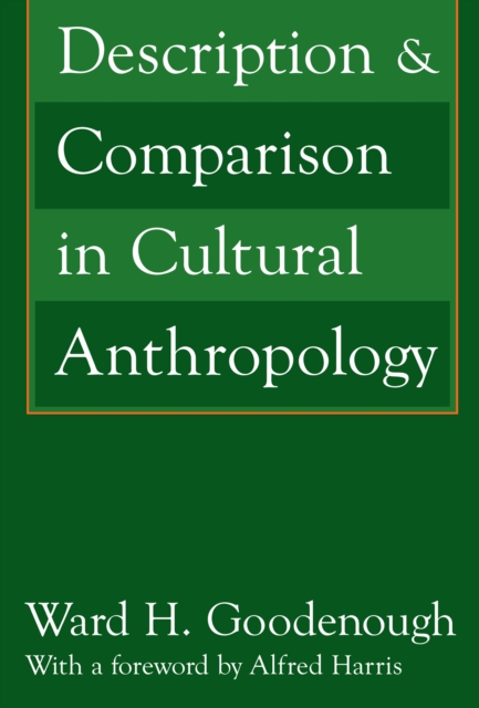 Description and Comparison in Cultural Anthropology, PDF eBook