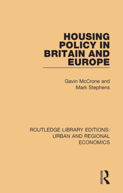 Housing Policy in Britain and Europe, EPUB eBook