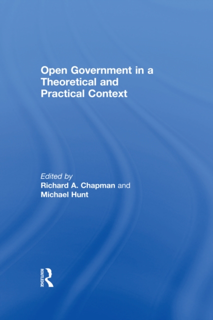 Open Government in a Theoretical and Practical Context, EPUB eBook