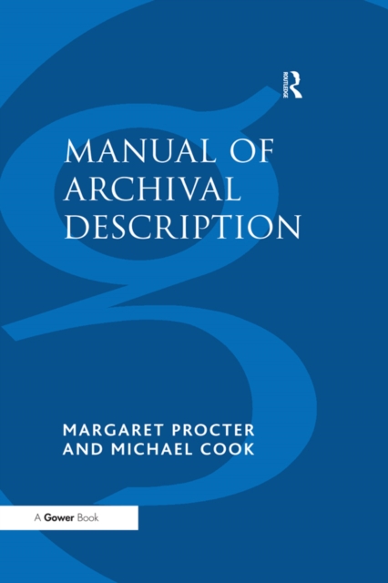 Manual of Archival Description, EPUB eBook