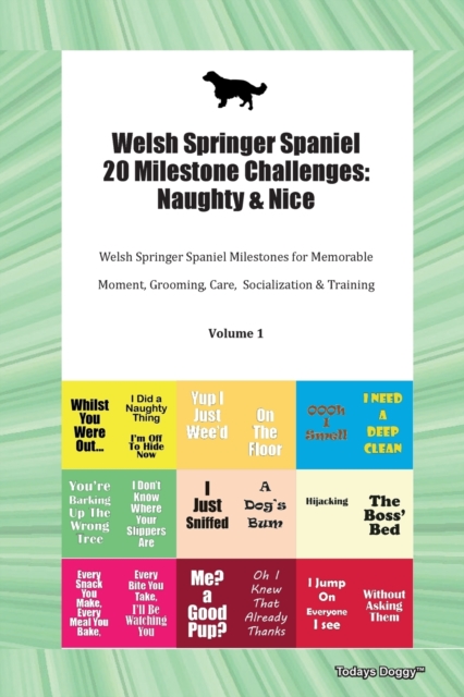 Welsh Springer Spaniel 20 Milestone Challenges : Naughty & Nice Welsh Springer Spaniel Milestones for Memorable Moment, Grooming, Care,  Socialization & Training Volume 1, Paperback Book