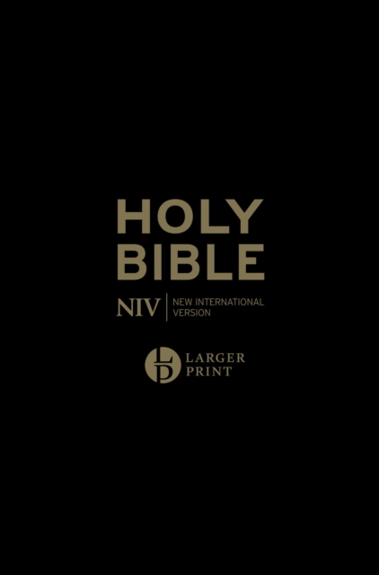 NIV Larger Print Personal Black Leather Bible, Paperback / softback Book