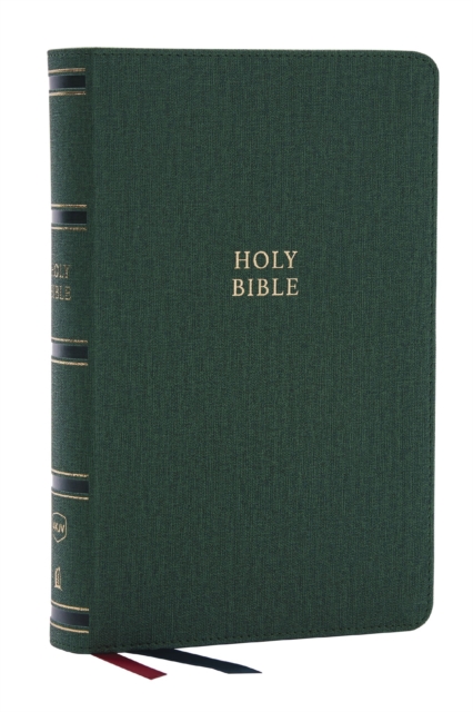 NKJV, Single-Column Reference Bible, Verse-by-verse, Green Leathersoft, Red Letter, Comfort Print, Leather / fine binding Book