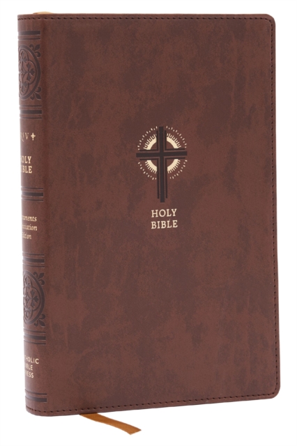 NRSVCE Sacraments of Initiation Catholic Bible, Brown Leathersoft, Comfort Print, Leather / fine binding Book