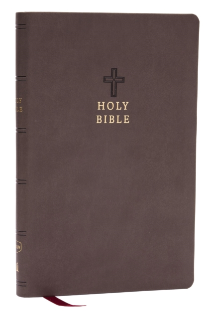 NKJV Holy Bible, Value Ultra Thinline, Charcoal Leathersoft,  Red Letter, Comfort Print, Leather / fine binding Book
