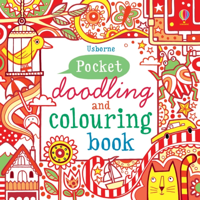 Pocket Doodling and Colouring Book Red, Paperback / softback Book