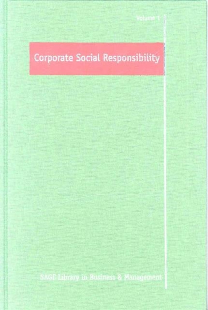 Corporate Social Responsibility, Hardback Book