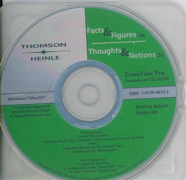 Facts & Figures/Thoughts & Notions: Assessment CD-ROM with ExamView, CD-ROM Book
