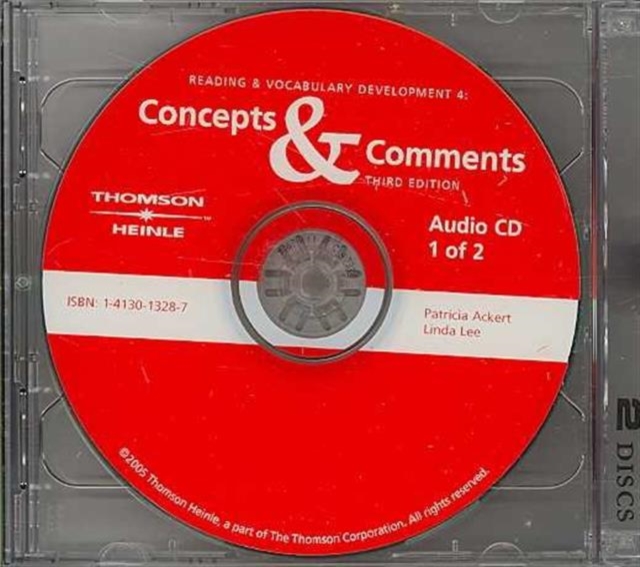 Concepts & Comments: Audio CD, CD-Audio Book