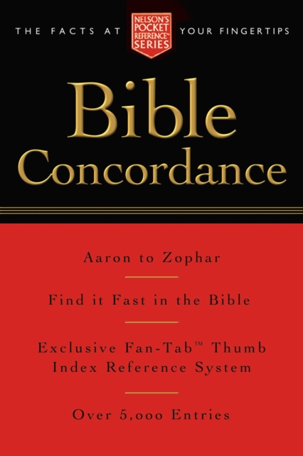 Pocket Bible Concordance : Nelson's Pocket Reference Series, Paperback / softback Book