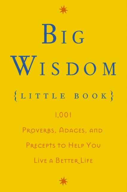 Big Wisdom (Little Book) : 1,001 Proverbs, Adages, and Precepts to Help You Live a Better Life, EPUB eBook