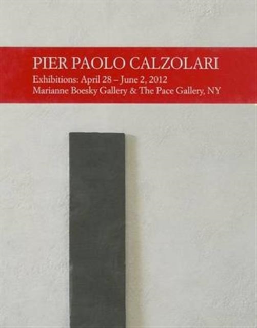 Pier Paolo Calzolari, Paperback / softback Book