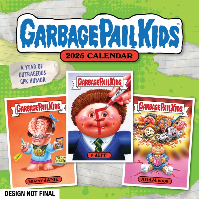 Garbage Pail Kids 2025 Wall Calendar, Calendar Book
