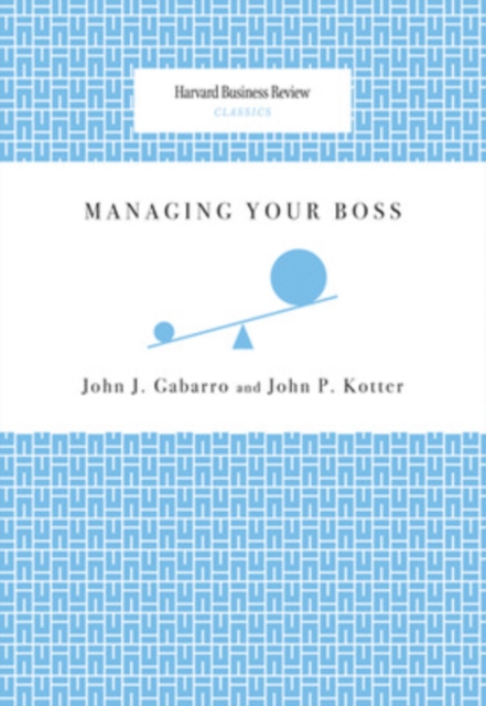 Managing Your Boss, Paperback / softback Book