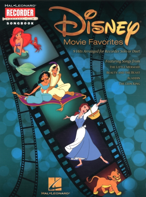 Disney Movie Favorites : Recorder Songbook - 9 Hits Arranged for Recorder Solo or Duet, Book Book