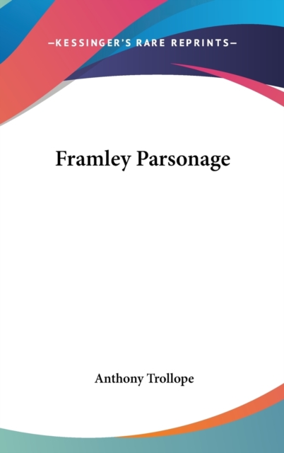 Framley Parsonage,  Book