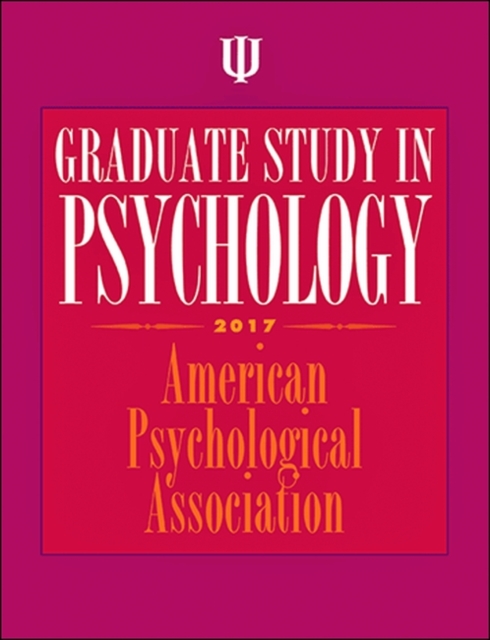 Graduate Study in Psychology, Paperback / softback Book