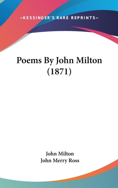 Poems By John Milton (1871),  Book