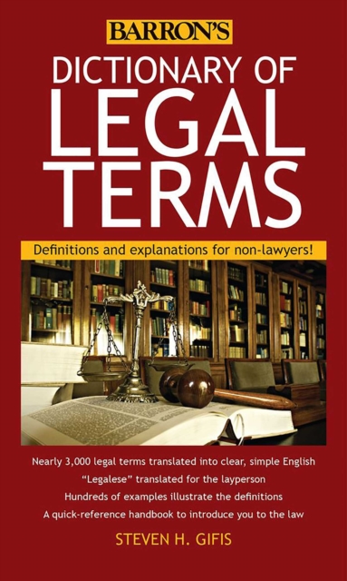 Dictionary of Legal Terms : Definitions and Explanations for Non-Lawyers, EPUB eBook