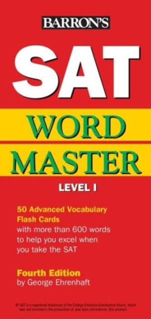 SAT Wordmaster, Level I, Cards Book