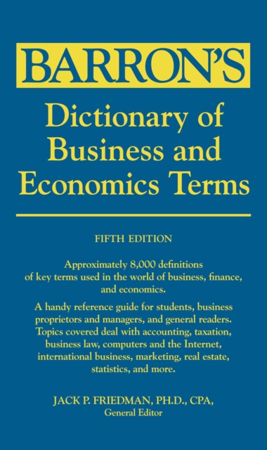 Dictionary of Business and Economic Terms, EPUB eBook