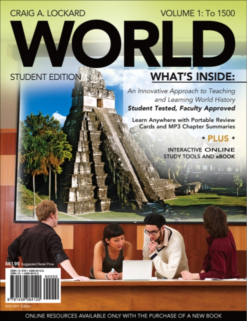 WORLD, Volume 1 (with Review Cards and History CourseMate with eBook, Wadsworth World History Resource Center 2-Semester Printed Access Card), Mixed media product Book