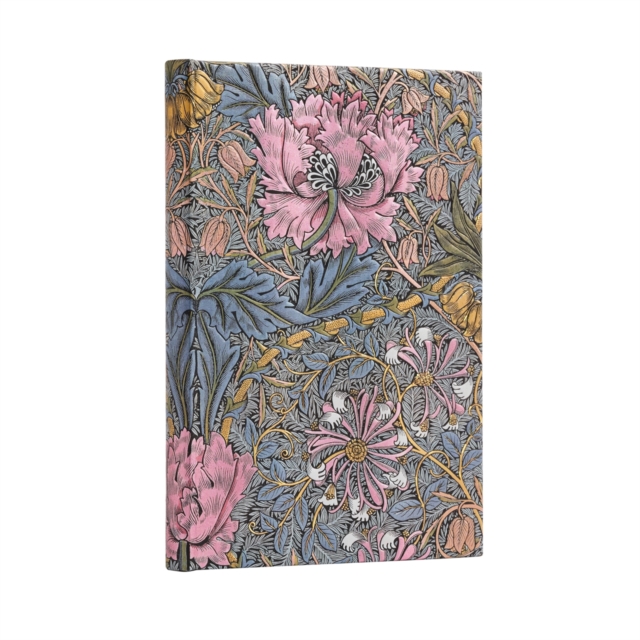 Morris Pink Honeysuckle (William Morris) Midi Unlined Hardcover Journal, Hardback Book