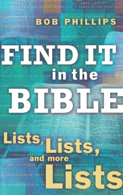 Find It in the Bible : Lists, Lists, and Lists, EPUB eBook