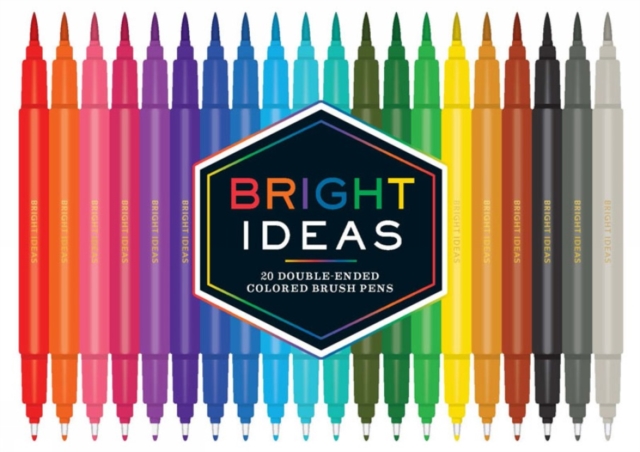 Bright Ideas: 20 Double-Ended Colored Brush Pens, Paints, crayons, pencils Book