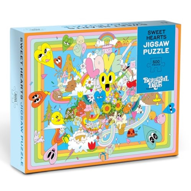 Sweet Hearts 500-Piece Jigsaw Puzzle, Jigsaw Book