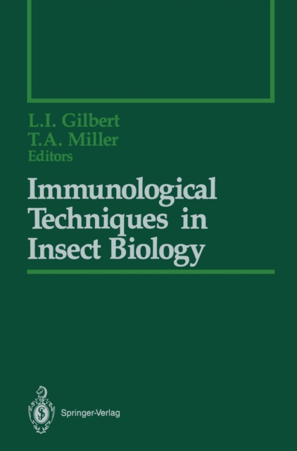 Immunological Techniques in Insect Biology, PDF eBook