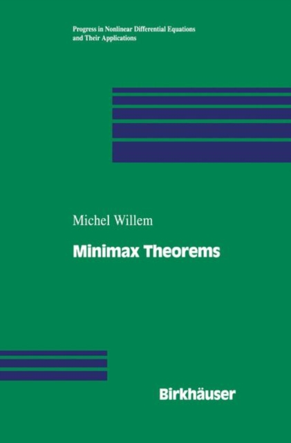 Minimax Theorems, Paperback / softback Book