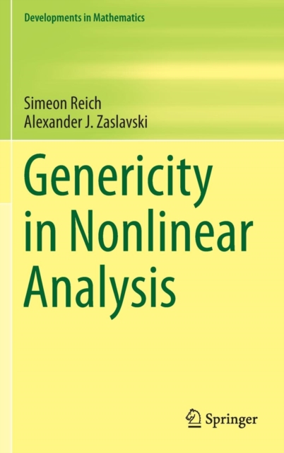 Genericity in Nonlinear Analysis, Hardback Book