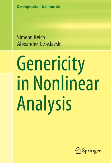 Genericity in Nonlinear Analysis, PDF eBook
