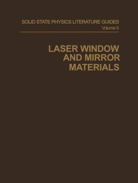 Laser Window and Mirror Materials, Paperback / softback Book