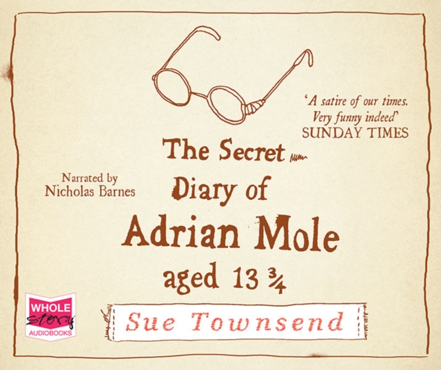 The Secret Diary of Adrian Mole, Aged 13 3/4, CD-Audio Book