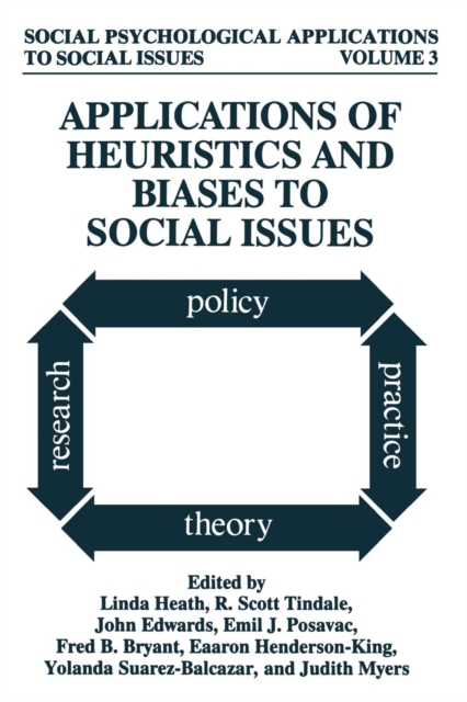 Applications of Heuristics and Biases to Social Issues, Paperback / softback Book